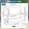 Assembled Rectangle Acrylic Action Figures Display Boxes ODIS-WH0017-096B-2