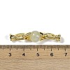 Natural Prehnite with Brass Fold Over Clasps G-G141-03G-05-3