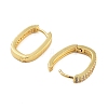 Rack Plating Oval Brass Hoop Earrings EJEW-N055-26G-RS-2