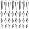 40Pcs 4 Style 304 Stainless Steel Pendants STAS-SZ0002-36P-1