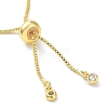 Long-Lasting Plated Brass Round Bead Slider Beacelets for Women Men LS-BJEW-E089-01G-03-3