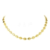 Brass Coffee Bean Chain Necklace for Women NJEW-JN04910-1