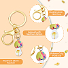 DICOSMETIC DIY Mushroom Charm Keychain Making Kit DIY-DC0001-82-4