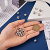 80Pcs 8 Style Zinc Alloy European Beads TIBEB-KS0001-05-6