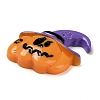 Pumpkin with Witch Hat Halloween Opaque Resin Decoden Cabochons RESI-R446-01A-2