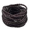 5M Braided Round PU Leather Jewelry Cord OCOR-GF0004-96A-02-1