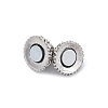 Rack Plating Alloy Magnetic Clasps with Loops PALLOY-F256-01A-P-4