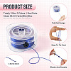 3 Boxes 3 Colors Flat Elastic Crystal String EW-TA0001-12B-3