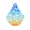 Marine Organism Series Fan Shape Acrylic Pendants OACR-Q101-03B-1