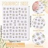 Olycraft 10 Sheets 5 Style PET Nail Art Stickers MRMJ-OC0003-08-2