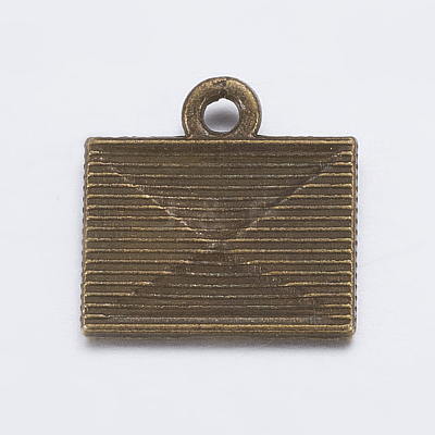 Tibetan Style Alloy Mail Charms EA10712Y-AB-1