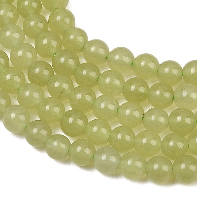 Natural Dyed White Jade Beads Strands GG-CBAEB22-B01-6mm-05-1