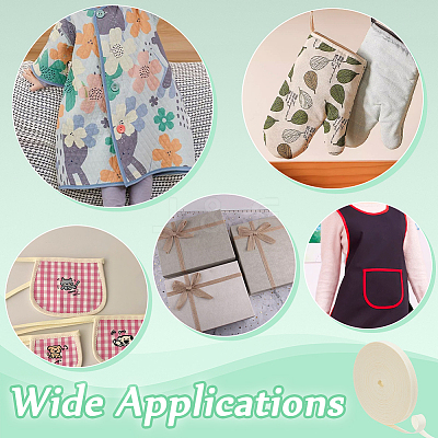 Cotton Ribbons OCOR-WH0104-38C-1