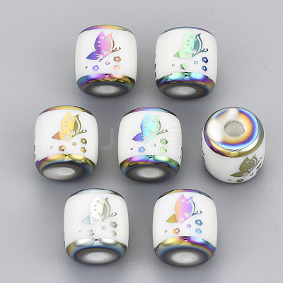 Electroplate Glass Beads EGLA-S178-13H-1