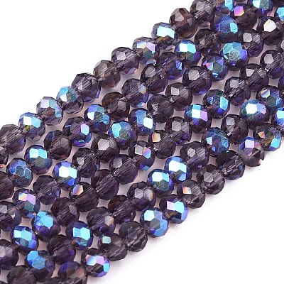 Electroplate Glass Beads Strands EGLA-A044-T2mm-L15-1