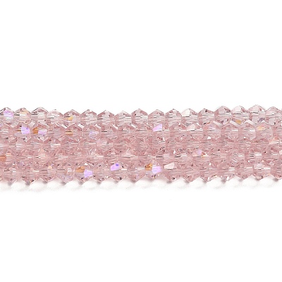 Transparent Electroplate Glass Beads Strands GLAA-F029-2mm-D26-1