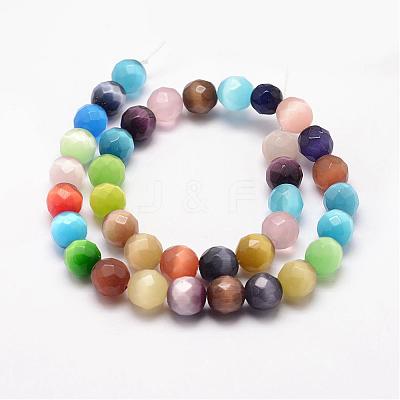 Cat Eye Beads Strands CE-k002-8mm-01-1