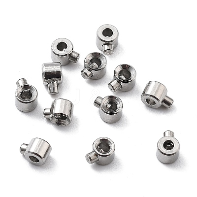 304 Stainless Steel Crimp Beads STAS-L216-51P-1