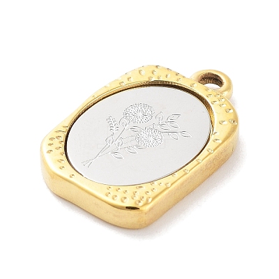 304 Stainless Steel Pendants STAS-F303-B11-1