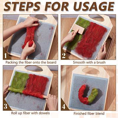 Pine Wood Rubber Blending Board TOOL-BC0003-19-1