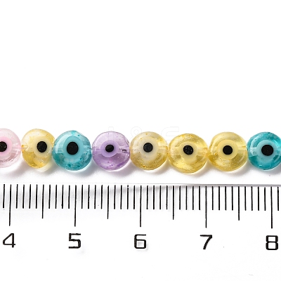 Handmade Evil Eye Lampwork Beads Strands LAMP-G164-10A-1