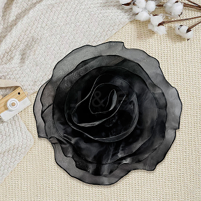 1Pc Flower Polyester Brooches JEWB-CN0001-08B-1