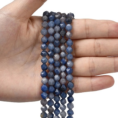 Natural Blue Aventurine Beads Strands G-Z119-A38-01-1