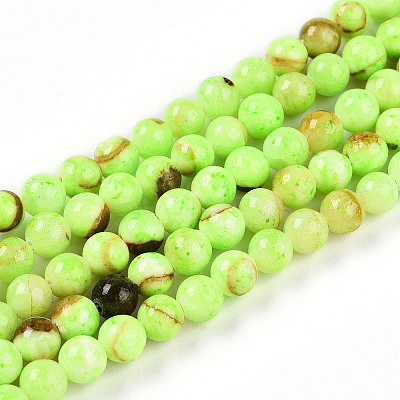 Natural Persian Jade Beads Strands G-A255-A02-04B-1