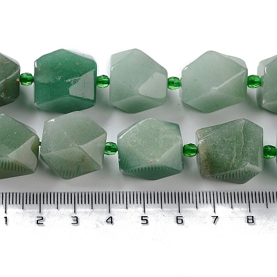 Natural Green Aventurine Beads Strands G-C182-28-02-1