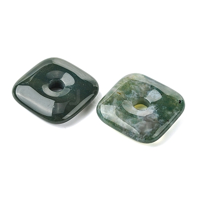 Natural Moss Agate Pendants GG-D003-B02-07-1