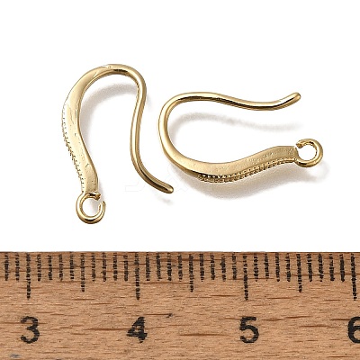 Brass Earring Hooks KK-H502-17G-1