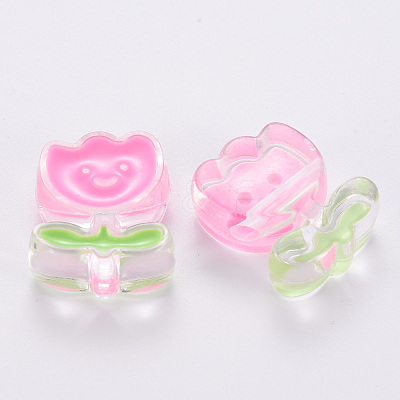 Transparent Acrylic Beads MACR-S374-03A-01-1