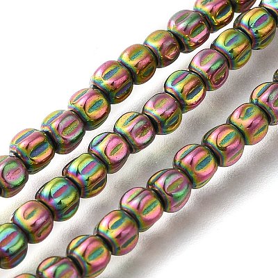 Electroplated Synthetic Non-magnetic Hematite Beads Strands G-C154-A01-01D-1
