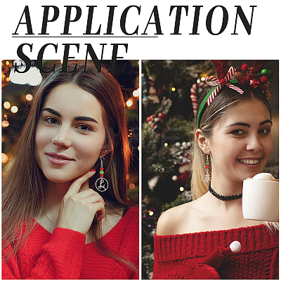 DIY Christmas Theme Earring Making Kit DIY-SC0022-77-1