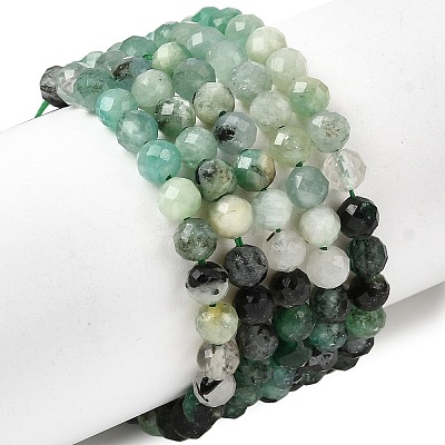 Natural Emerald Beads Strands G-Z106-A02-4mm-02-1