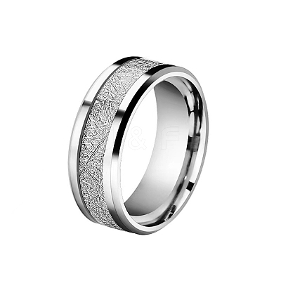 201 Stainless Steel Finger Ring for Men PW-WGD358B-02-1