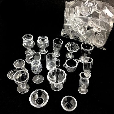 Miniature PVC Plastic Cup Sets MIMO-PW0001-106-1