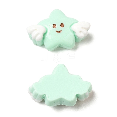 Cartoon Opaque Resin Cabochons RESI-C039-01B-1