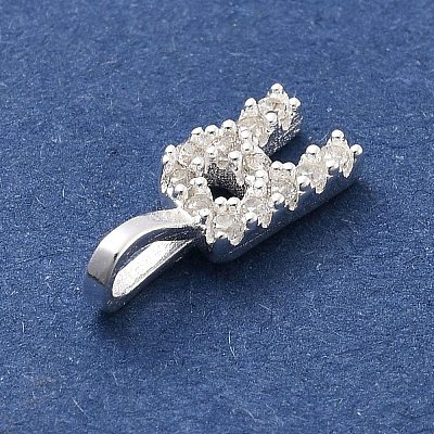925 Sterling Silver with Cubic Zirconia Charms LS-STER-Q004-01R-S-1