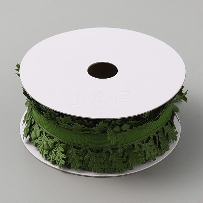 20M Christmas Theme Polyester Ribbon OCOR-WH0046-39-1