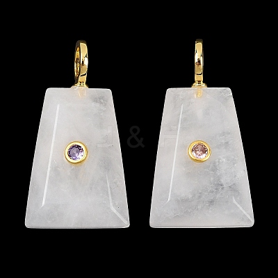 Natural Quartz Crystal Pendants G-F837-03A-1