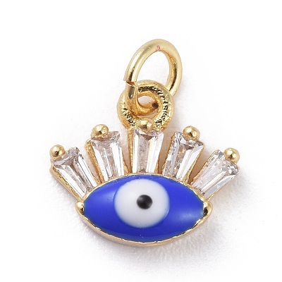 Cubic Zirconia Charms KK-G363-13G-01-1