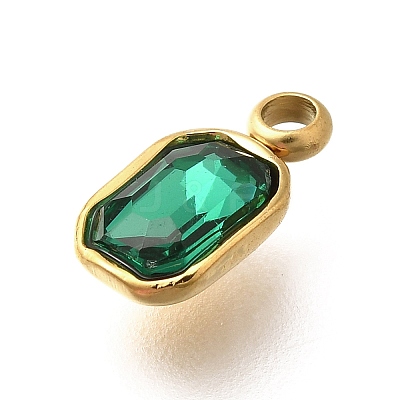 304 Stainless Steel Pendants STAS-Q346-03G-08-1