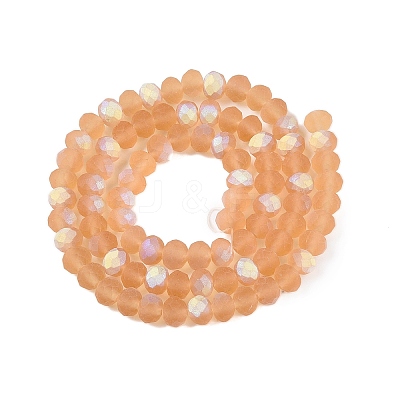 Transparent Glass Beads Strands EGLA-A044-T6mm-MB23-1