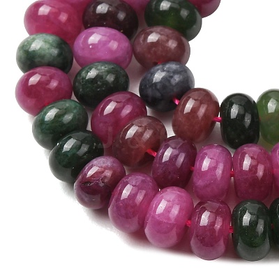 Natural White Jade Beads Strands G-E507-01-M-1