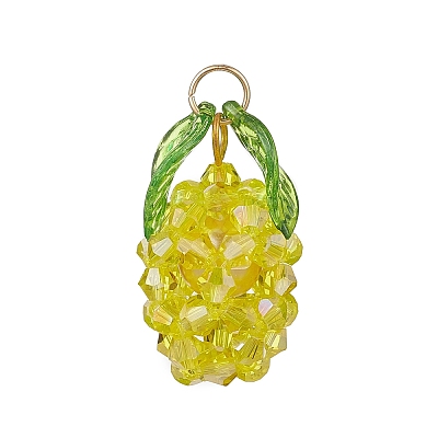 Glass Pendants PALLOY-MZ01074-03-1