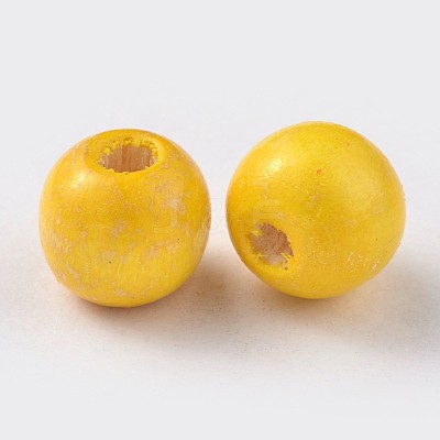 Natural Maple Wood Beads TB12mmY-5-1