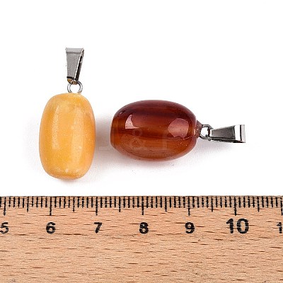 Natural & Synthetic Mixed Stone Pendants G-N344-10P-1