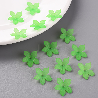 Frosted Acrylic Bead Caps MACR-S371-05A-734-1