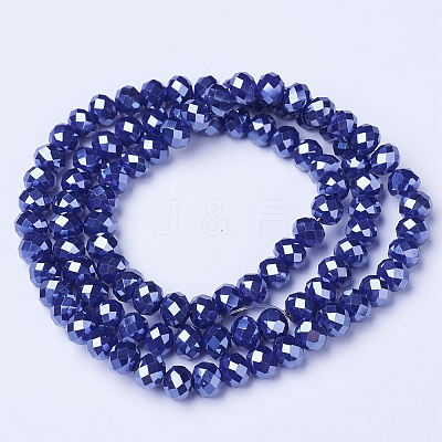 Electroplate Glass Beads Strands EGLA-A034-P3mm-A11-1